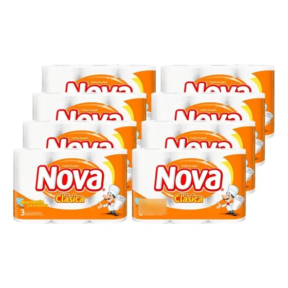 Toalla Nova Clasica 12m Pack 24 Rollos | Cuotas sin interés