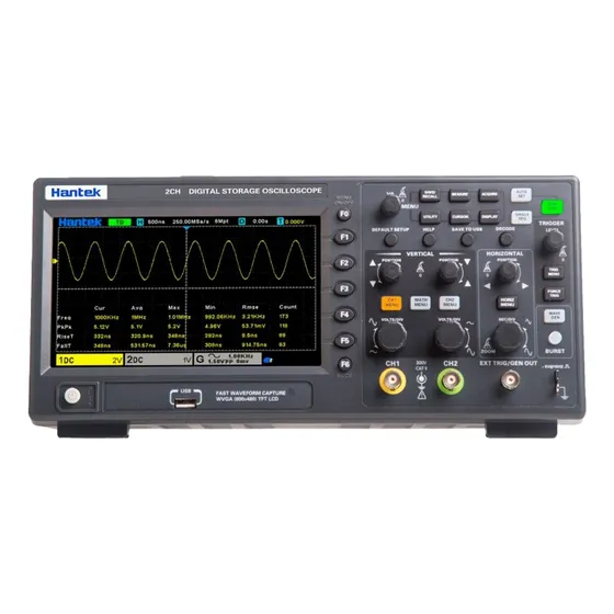 Osciloscópio Hantek Dso2d15 150 Mhz 1 Gs/s 2 Canais 8 Mpts