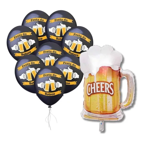 Kit 26 Balões Festa De Boteco Chopp - Promoção