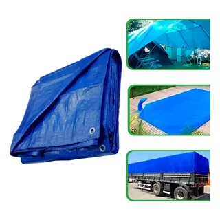 Lona Reforçada Polietileno Impermeåvel 100 Micras - 5x3m Lona Reforçada Polietileno Impermeåvel 100 Micras - 5x3m
