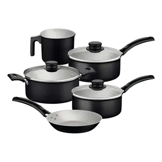 Jogo Panelas Preto 5 Pç Tramontina Turim 20298/061