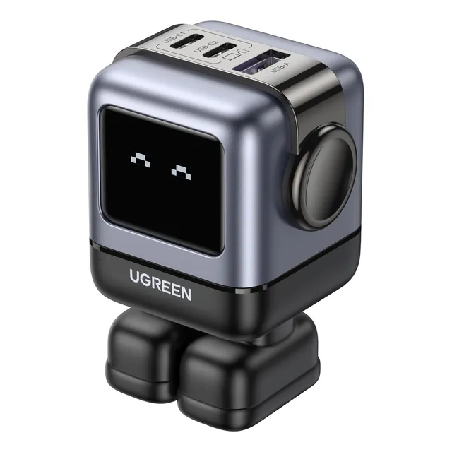 Cargador Robotgan 65w Serie Nexode Ugreen Carga Rapida Negro