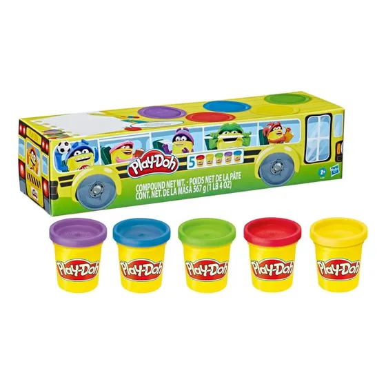 Masas Plastilina Play-doh Ómnibus Escolar 5 Latas De Masa