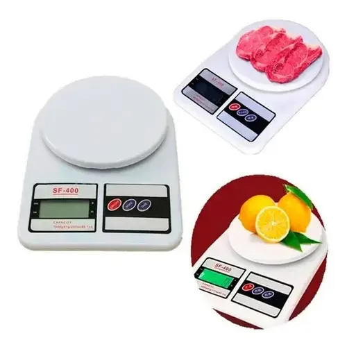 Balanza Gramera Digital Electrónica Cocina De 1g-10kg Capacidad máxima 10 kg Color Blanco | Cuotas sin interés