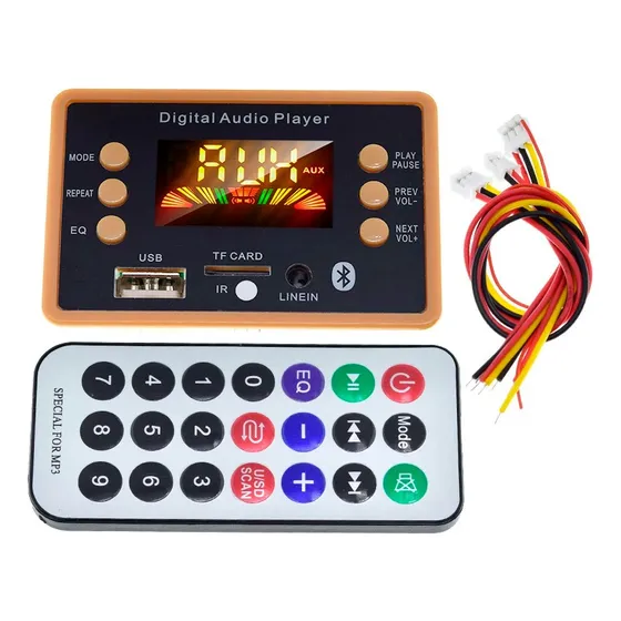 Módulo Audio Bluetooth, Mp3, Wma Compatible Usb, Tf, Aux, Fm