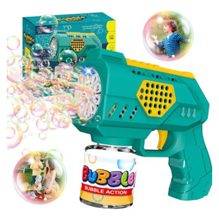 Maquina Fazer Bolhas De Sabão Lança Automático Luz Brinquedo Maquina Fazer Bolhas De Sabão Lança Automático Luz Brinquedo