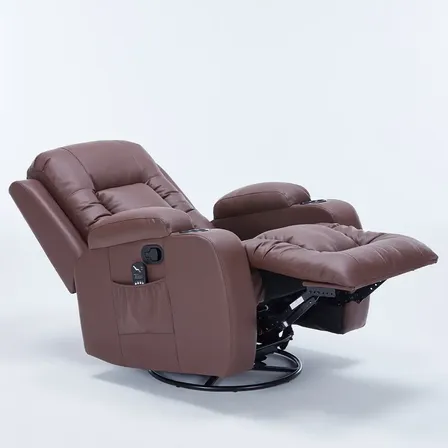 Poltrona Manual Austin do Papai Aquece Massagem Pu Marrom Ch