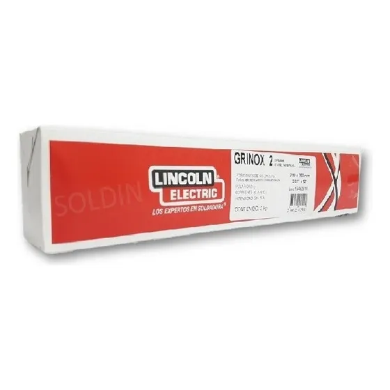 Soldadura Grinox 2 1/8 Lincolm Color Rojo