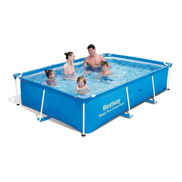 Piscina Estructural Rectangular - Bestway Color Azul