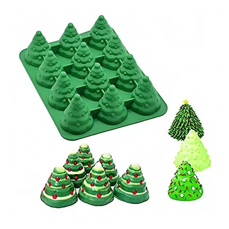 Moldfun Molde De Silicona Para Árbol De Navidad 3d, Molde De