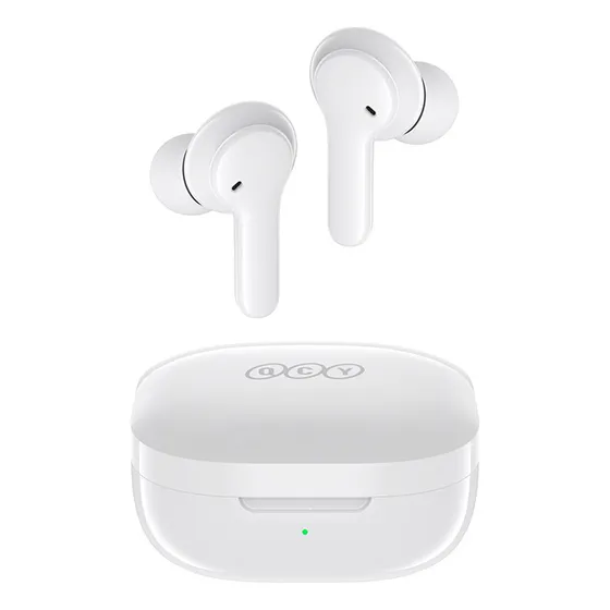 Audífonos In-ear Bluetooth Inalámbrico QCY T13 Con Manos Libres, 7.2mm Diafragmas, Bluetooth 5.1, Bajos Potentes, 30h, 4 Micros Para Cancelación De Ruido, Sonido De Calidad, Color Blanco