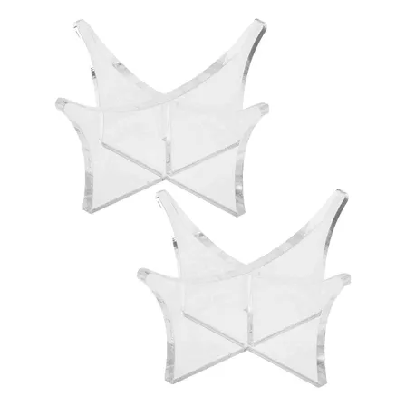 Soporte Acrílico Transparente Para Pelotas - 2 Piezas