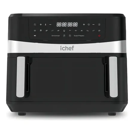 Fritadeira Elétrica Airfryer Ichef Dualzone Cor Preto