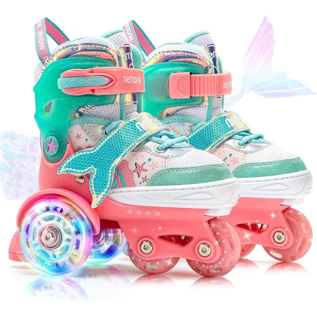 Patines 4 Ruedas Nemone Sirena Ajustable 25-31