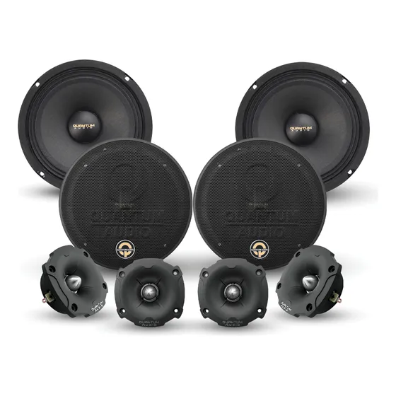 Set De Medios Quantum Audio QPro6k4mt 250w Rms 6.5 Pulgadas 4 Ohms