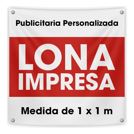 Lona Front 13oz Impresa Impresión Alta Resolución M2 1.0x1.0