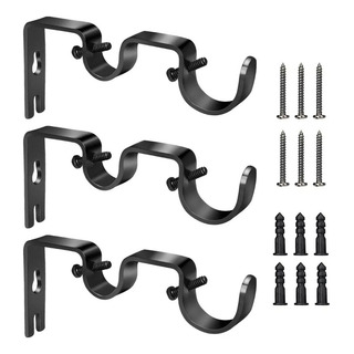 Soporte Set 3 Cortinero Para Pared Ajustable Gancho Soporte Set 3 Cortinero Para Pared Ajustable Gancho