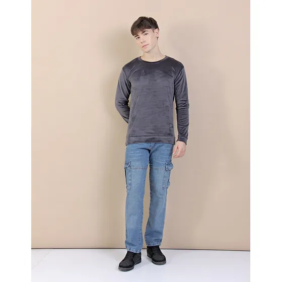 Buzo Hombre Gris Claro Plush Lauper Sport