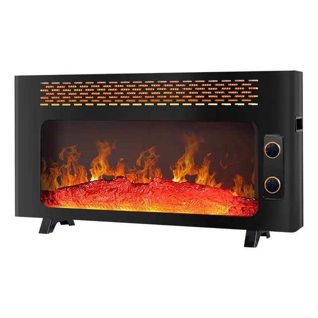 Estufa Simil Leña Electrica Caloventilador Calentador 360