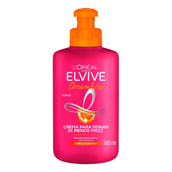 Crema Para Peinar L'oreal Paris Elvive Dream Liso 300 Ml | Cuotas sin interés