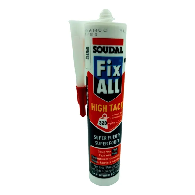 Fix All High Tack Soudal 420g Fixa Tudo 320kg Branco