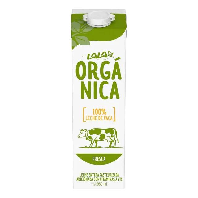 Leche Fresca Lala Orgánica Entera 960ml