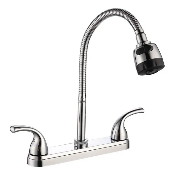 Misturador De Pia De Cozinha Com Pescoço Flexível Meer Abs