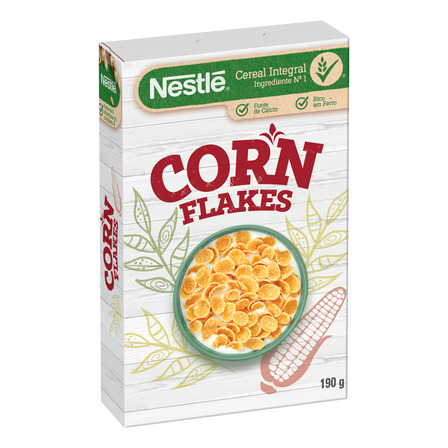 Cereal Matinal Nestlê Corn Flakes Caixa 190g Cereal Matinal Nestlê Corn Flakes Caixa 190g