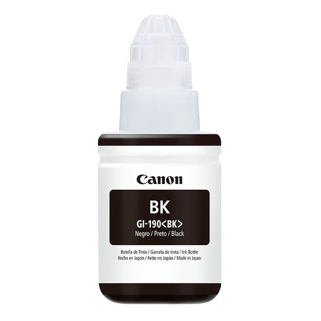 Botella De Tinta Canon  135ml Gi-190 Bk Negra