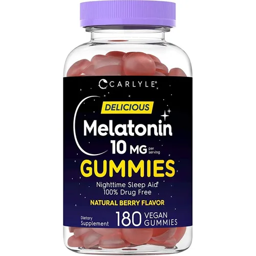 Melatonina 180 Gomitas 10mg Premium Insomnio Eg M43 Sabor Berry