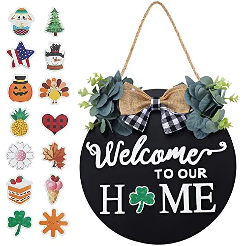 Intercambiable Estacional Bienvenidos A Nuestra Casa Gh34h