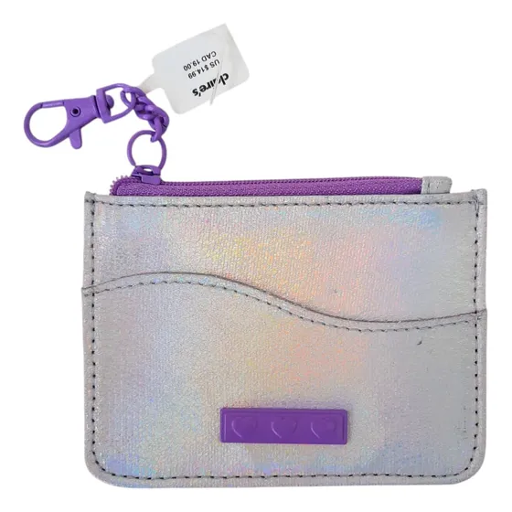 Portatarjetas Claire's Niñas Semicuero Morado