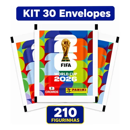 Kit 210 Figurinhas Do Álbum Copa Do Mundo 2026- 30 Envelopes