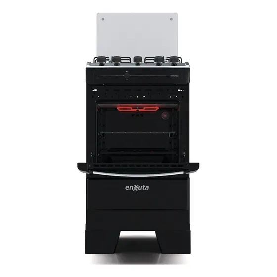Cocina Enxuta Cenx27542ng A Gas Con Grill Negra
