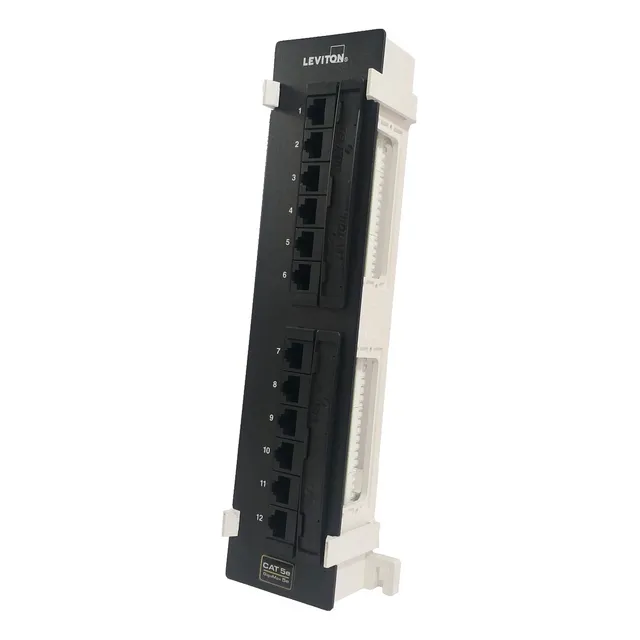 Panel De Parcheo 12 Puertos Cat 5e Mca Leviton Mod 5g596-u89