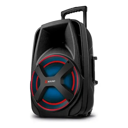 Caixa Amplificada Mondial Cm-650-n 650w Bluetooth Mic Guitar Preto 127/220v