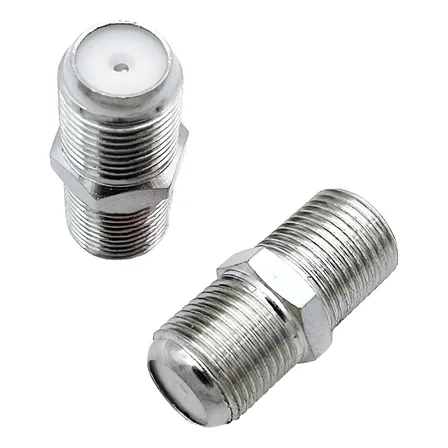 Adaptador Copla Modulo Hembra Rg6 Coaxial Tv Pack 2 Unidades