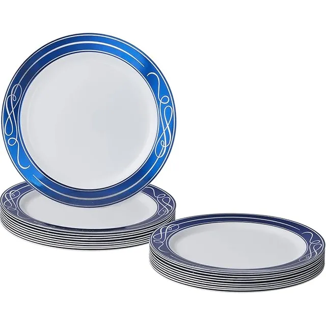 Elegantes Platos Desechables Para Fiestas, Juego De Postre D