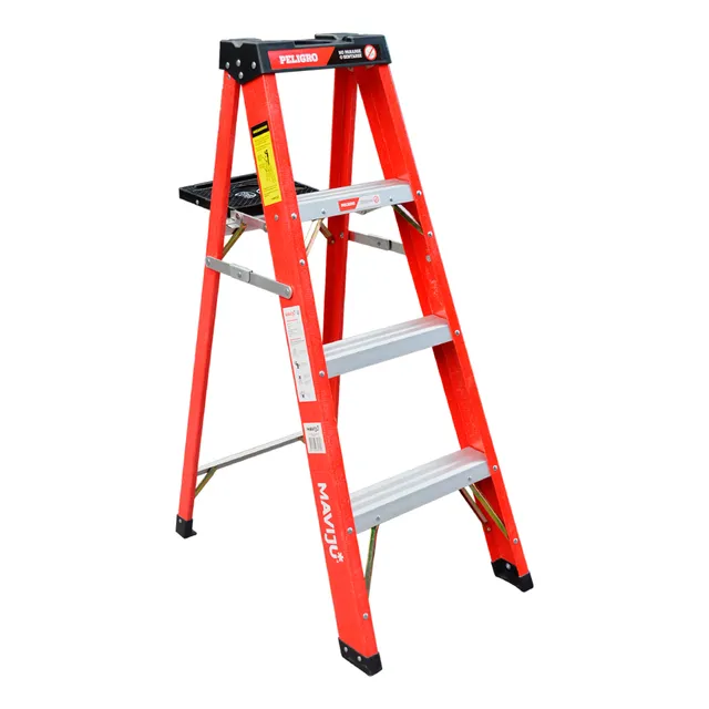 Escalera Tijera Fibra Vidrio Maviju 1.22m 4ft 3gr Soporte
