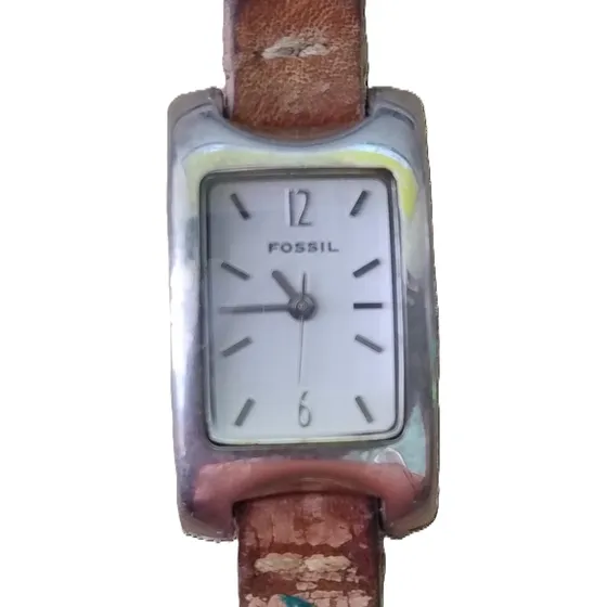 Reloj De Cuarzo Para Dama Fossil F2 Es-1349 Acero Inoxidable