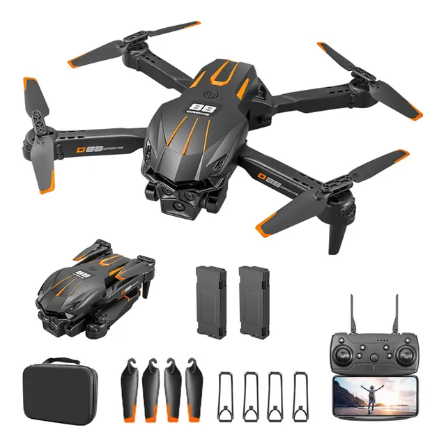 Drone Mini Ourlife D88 Negro Hover Automático Con 2 Baterías