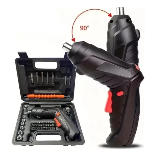 Juego Destornillador Electrico Portátil Recargable 45pzs