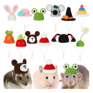 Silkfly 12 Piezas Sombrero De Hámster Mini Sombreros Para Se Silkfly 12 Piezas Sombrero De Hámster Mini Sombreros Para Se