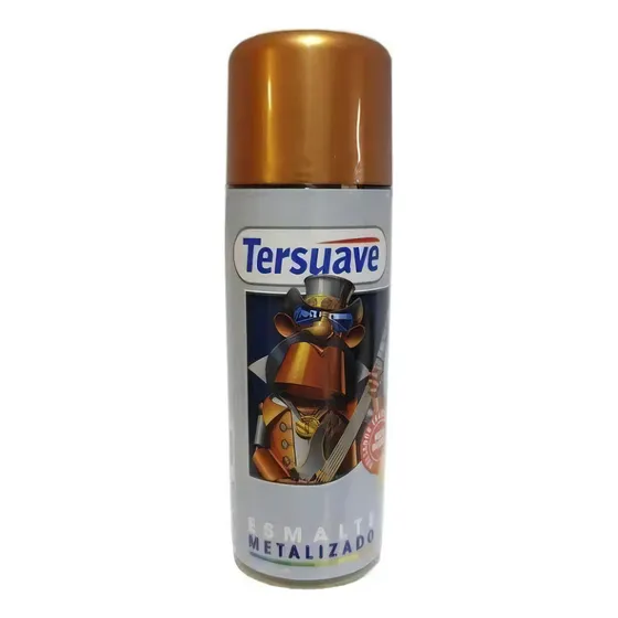 Pintura Aerosol Metalizado Brillante Tersuave 250cc. Color Cobre Metalizado