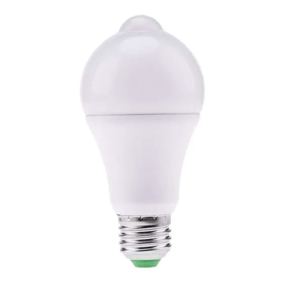 Lampara Led Classic Sensor 9w Luz Calid 100-240v 25000hs E27