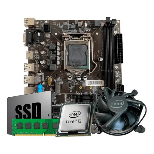 Kit Processador I5 3470 Placa Mae H61 + Ram 8gb + Ssd 240gb