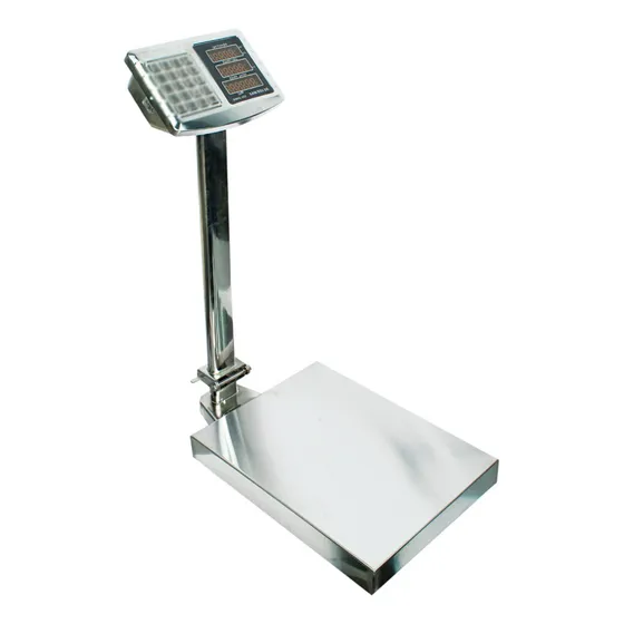 Balanza Electronica 300kg Pedestal Plataforma Acero Bascula 