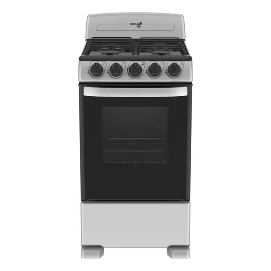 Estufa Mabe Piso 20 pulgadas Mercury EM5030BAIS1 Plata