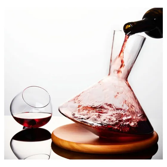 Decantador De Vino Con Base Y Tapon