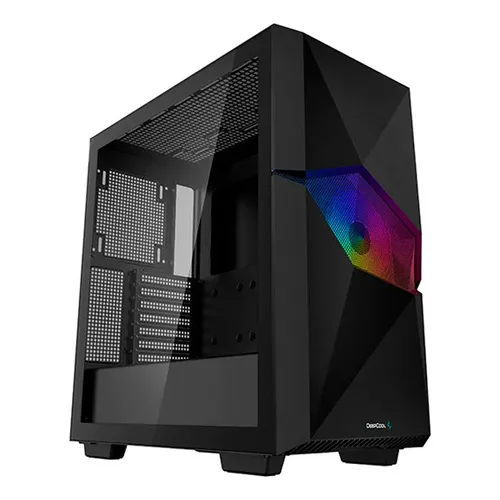 Gabinete Gamer Deepcool Cyclops Con Vidrio Templado Color Negro